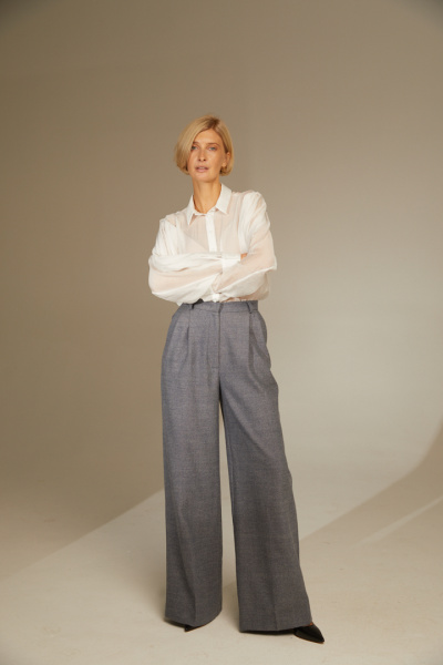 Брюки палаццо из 100% шерсти