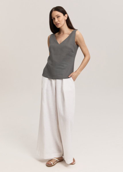 Топ изо льна 