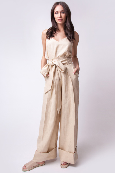 Брюки изо льна 