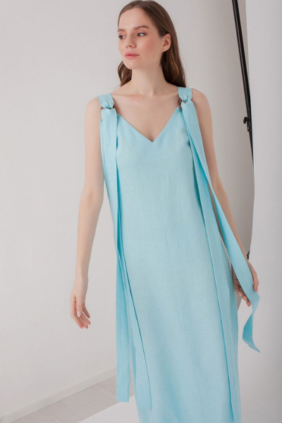 Льняное платье в пол