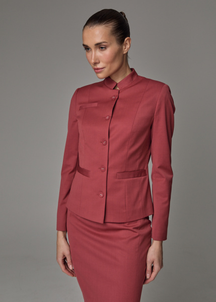 Жакет с воротником-стойка  Жакет с воротником-стойка