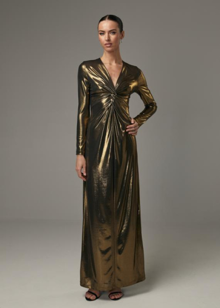 Вечернее платье с перекрутом