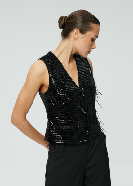 Жилет   с пайетками 