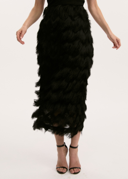 Юбка из бахромы