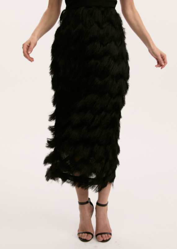 Юбка из бахромы