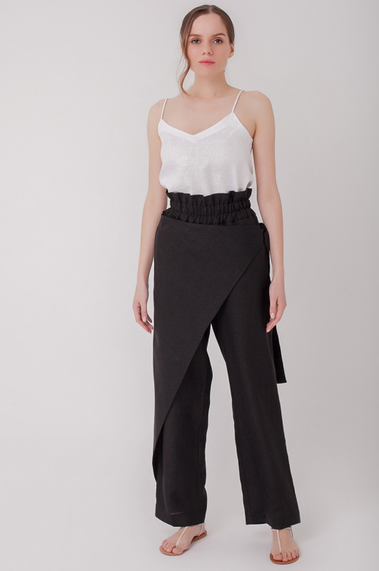 Стильные брюки на запах