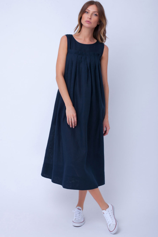 Платье изо льна