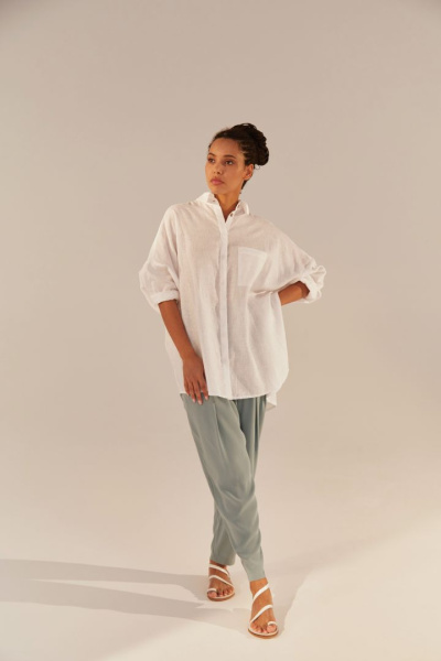 Oversize-рубашка изо льна