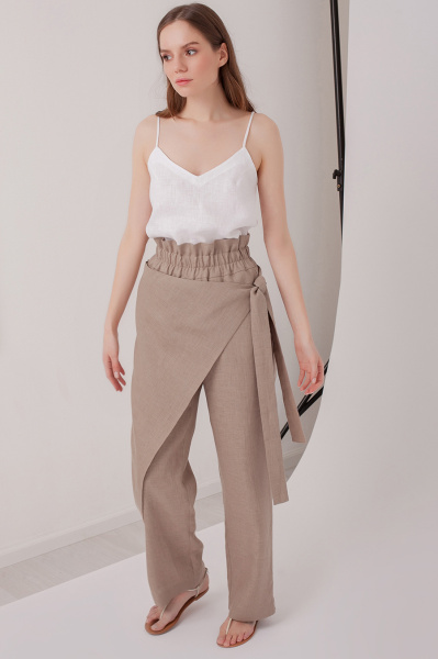 Стильные брюки на запах 