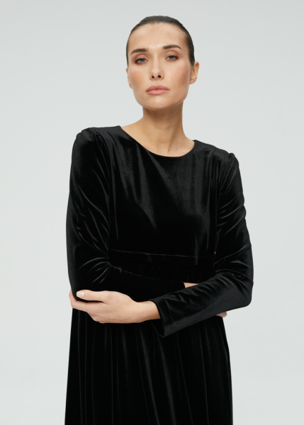 Бархатное платье