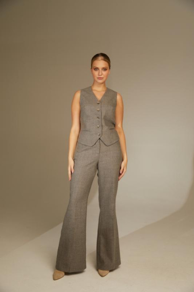 Брюки клеш из 100% шерсти