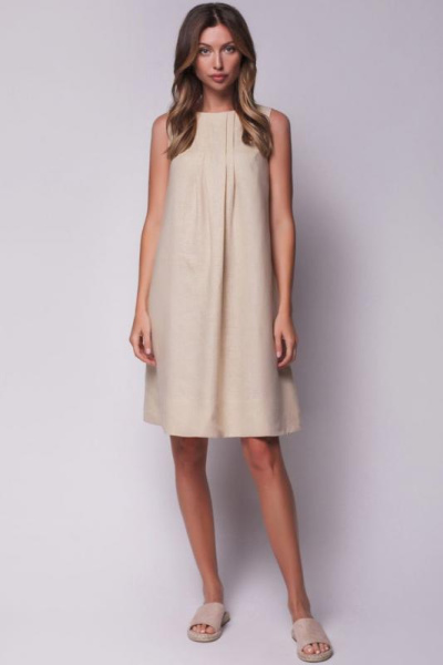 Платье А-силуэта изо льна