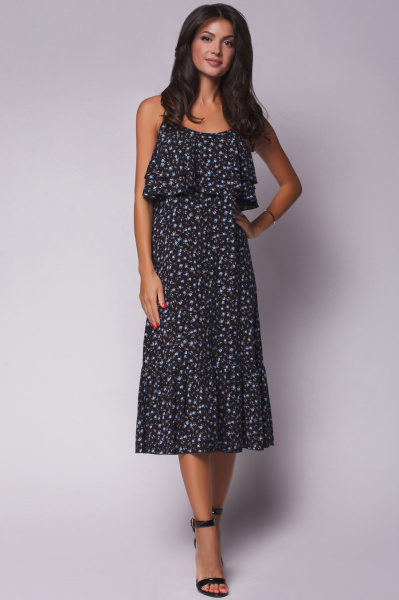 Сарафан с цветочным принтом 