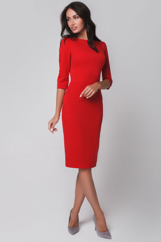 Базовое платье из костюмной ткани Базовое платье из костюмной ткани