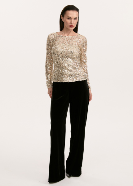 Лонгслив с пайетками