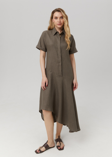 Платье с асимметричным низом 