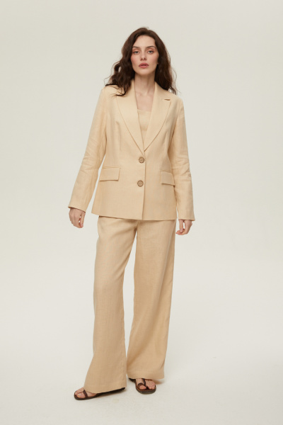 Прямые брюки изо льна