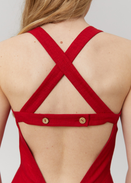 Сарафанс открытой спиной 