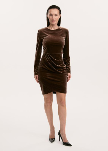 Платье из бархата мини