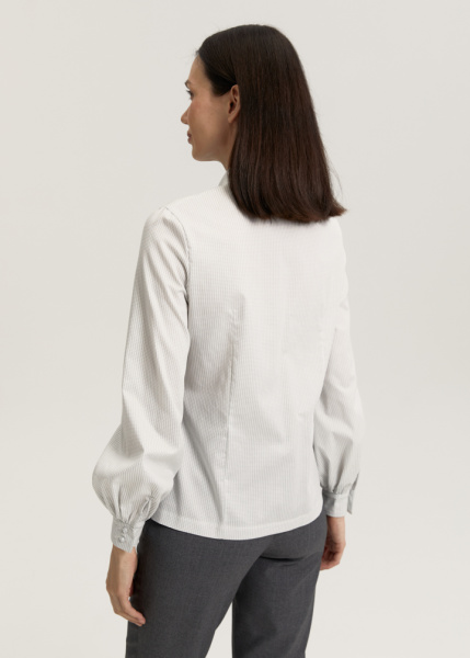 Рубашка с воротником стойкой 