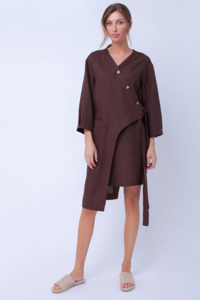 Жакет изо льна на запах