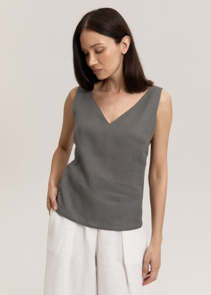 Топ изо льна 