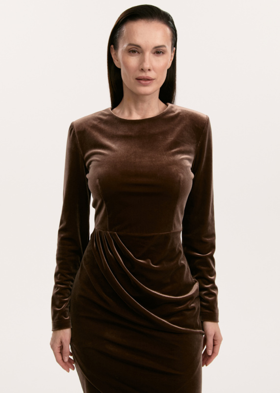 Платье из бархата мини