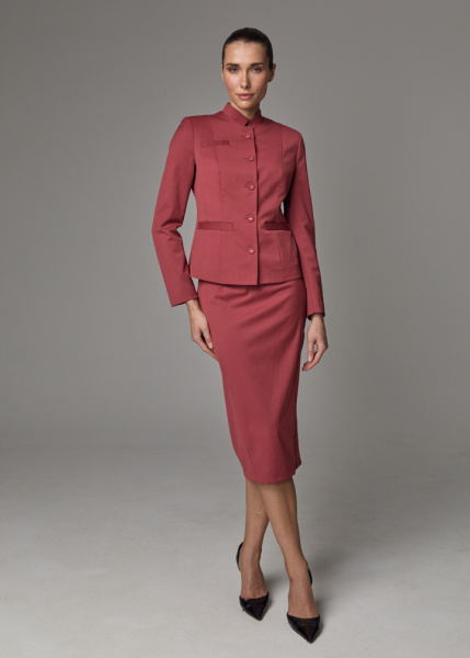 Жакет с воротником-стойка  Жакет с воротником-стойка