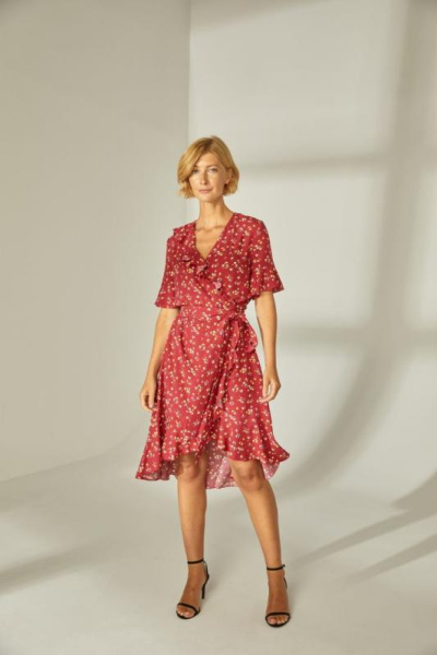 Платье в цветочный принт