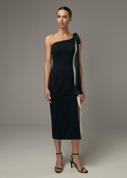 Коктейльное платье с бантом