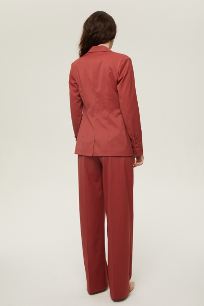 Прямые брюки на высокой посадке