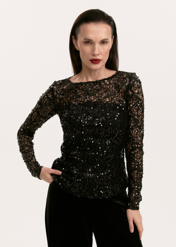 Лонгслив с пайетками