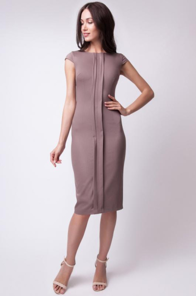 Платье с прострочками