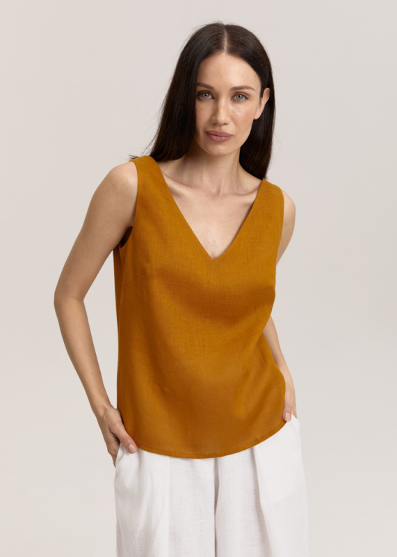 Топ изо льна 