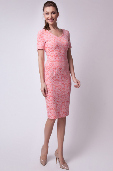 Платье футляр из жакарда 