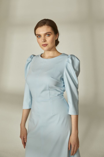 Платье с рукавами буфами 