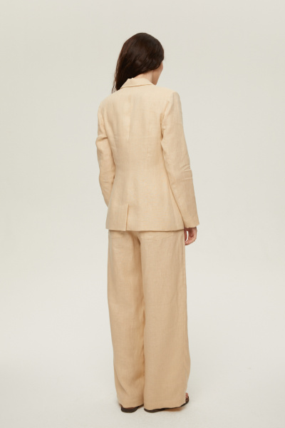 Прямые брюки изо льна