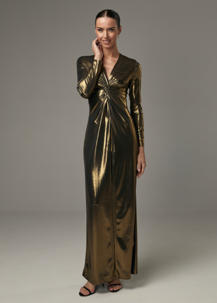 Вечернее платье с перекрутом 