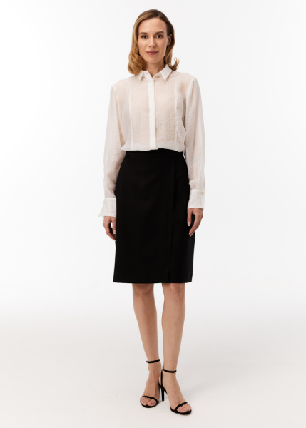 Юбка на запах до колена