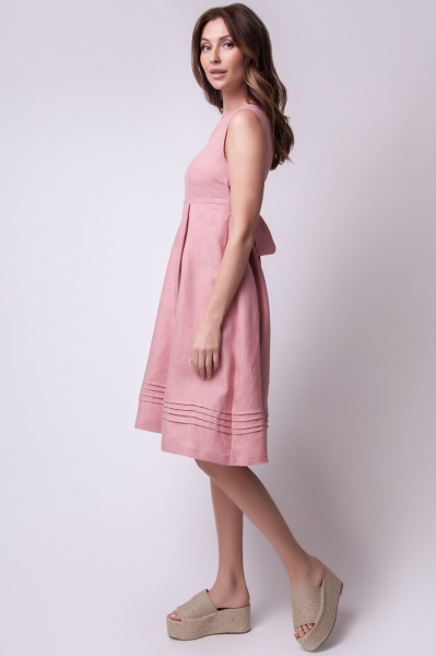 Платье изо льна А-силуэта