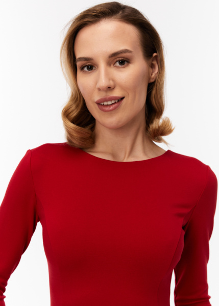 Платье из джерси с открытой спиной