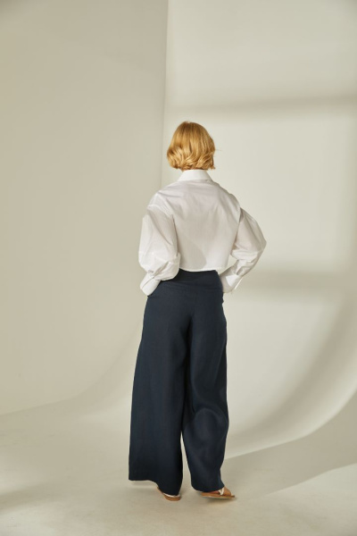 Укороченная рубашка из хлопка