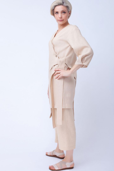 Жакет изо льна на запах