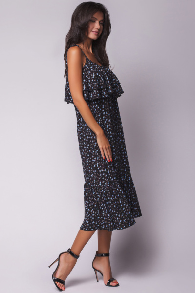 Сарафан с цветочным принтом 