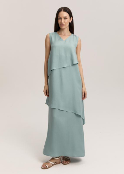 Ярусное платье из лиоцелла 