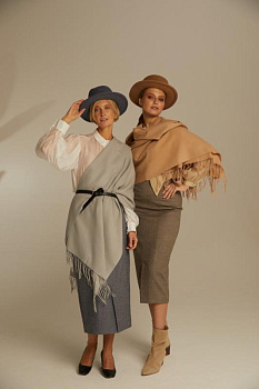 Палантин из 100% шерсти мериноса