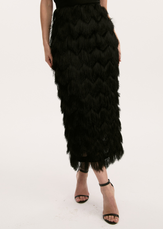 Юбка из бахромы