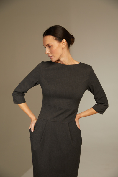 Платье-футляр с карманами	 Платье-футляр с карманами