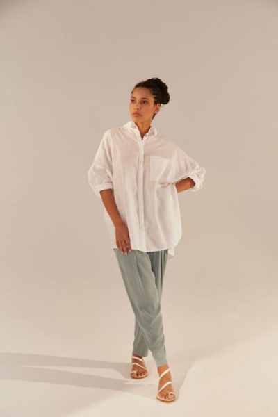 Oversize-рубашка изо льна