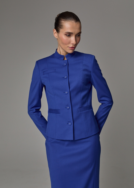 Жакет с воротником-стойка Жакет с воротником-стойка